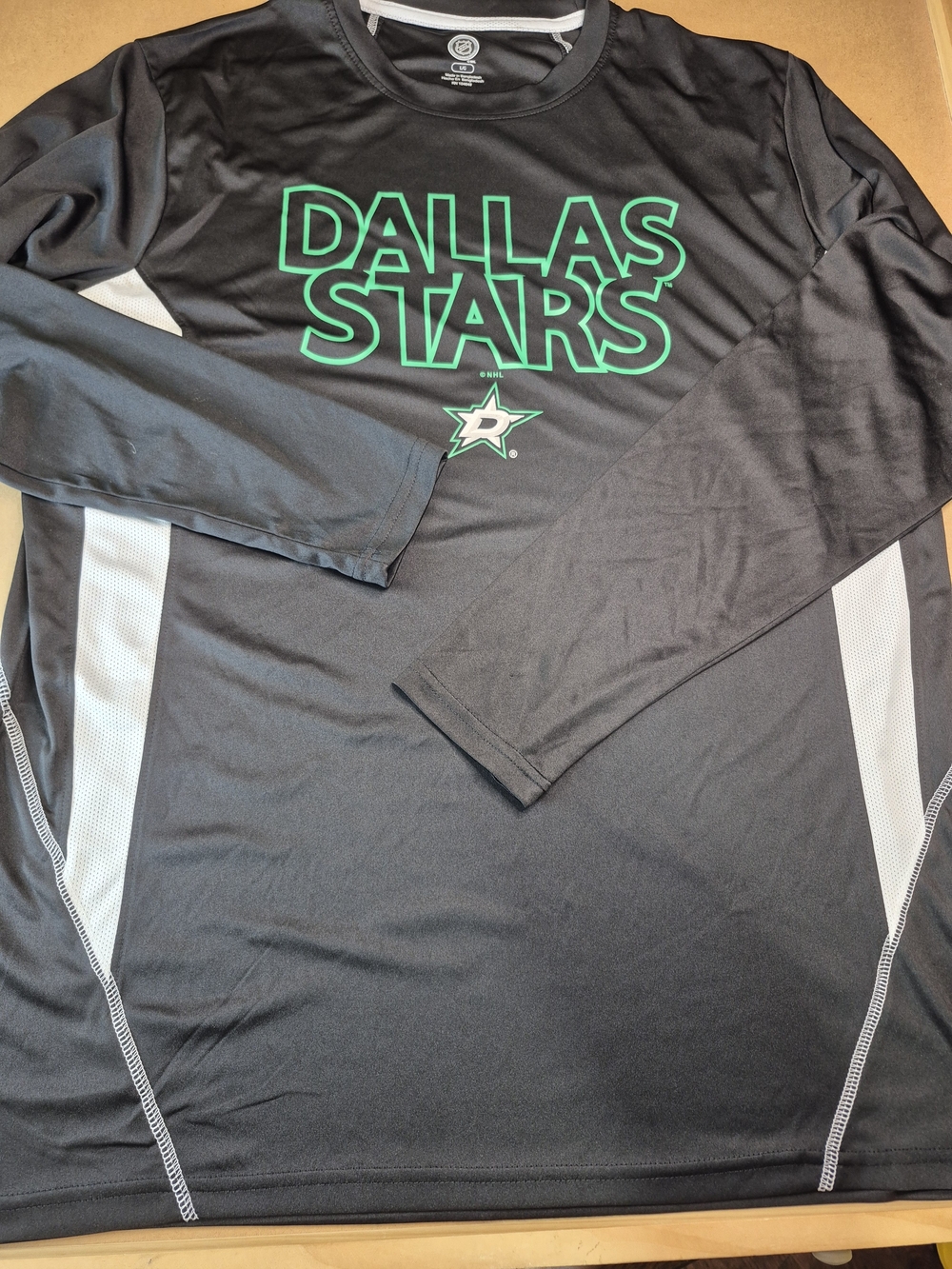 Dallas Stars Black Long Sleeve Performance Tee 3703/1
